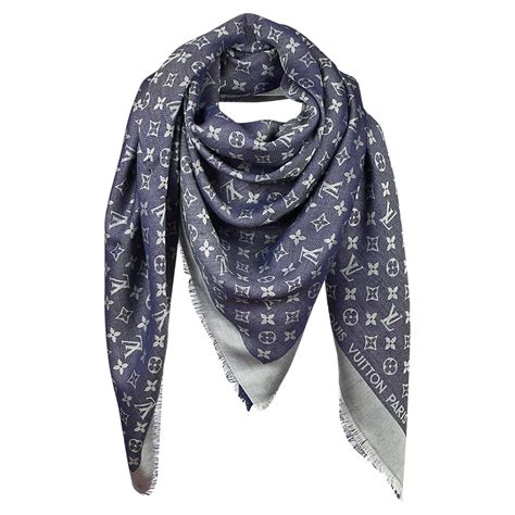 lv hat scarf|louis vuitton denim scarf.